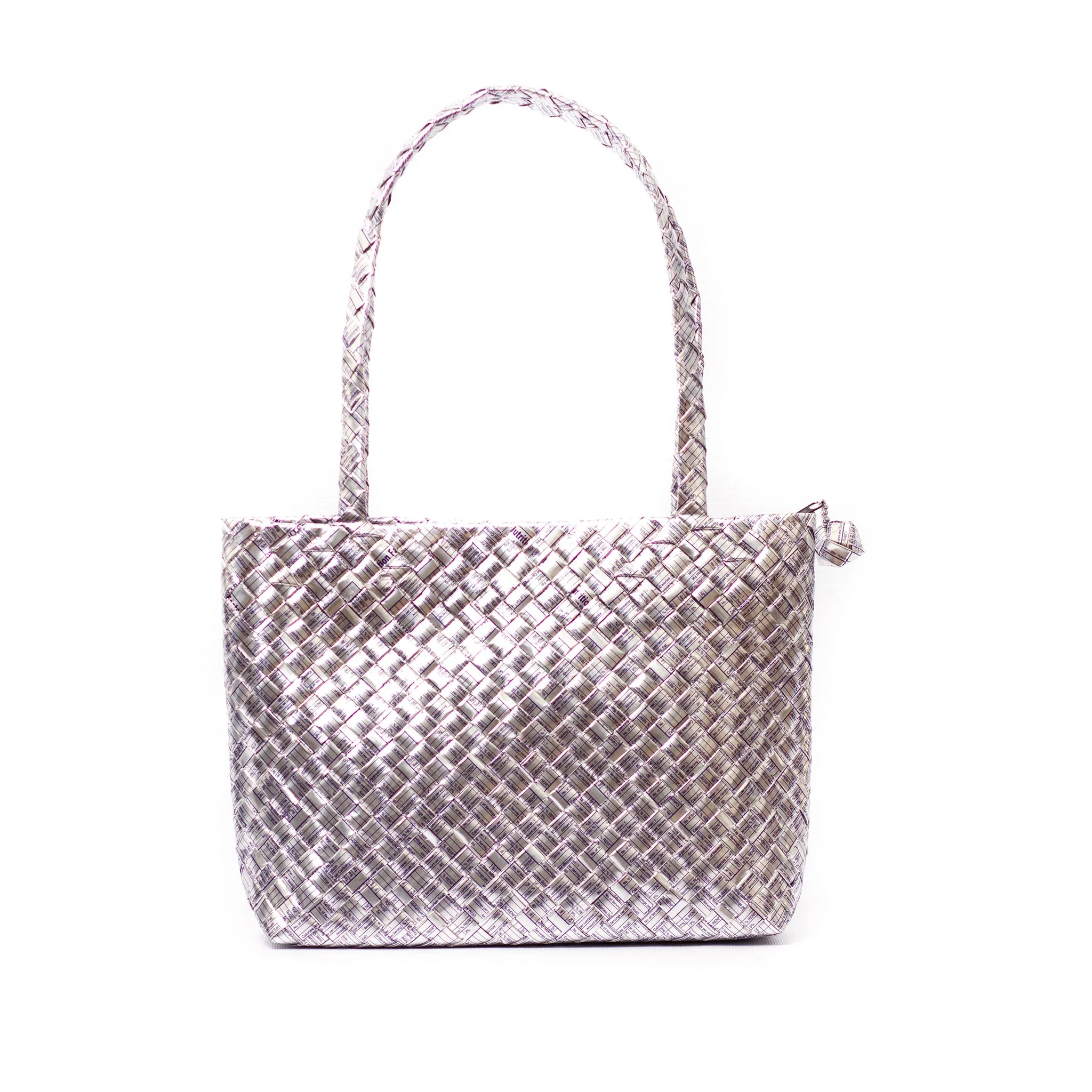 Limited Edition - Silver Woven Mini Shoulder Bag