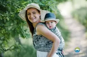 Little Frog Woven Wrap - Grey Illusion