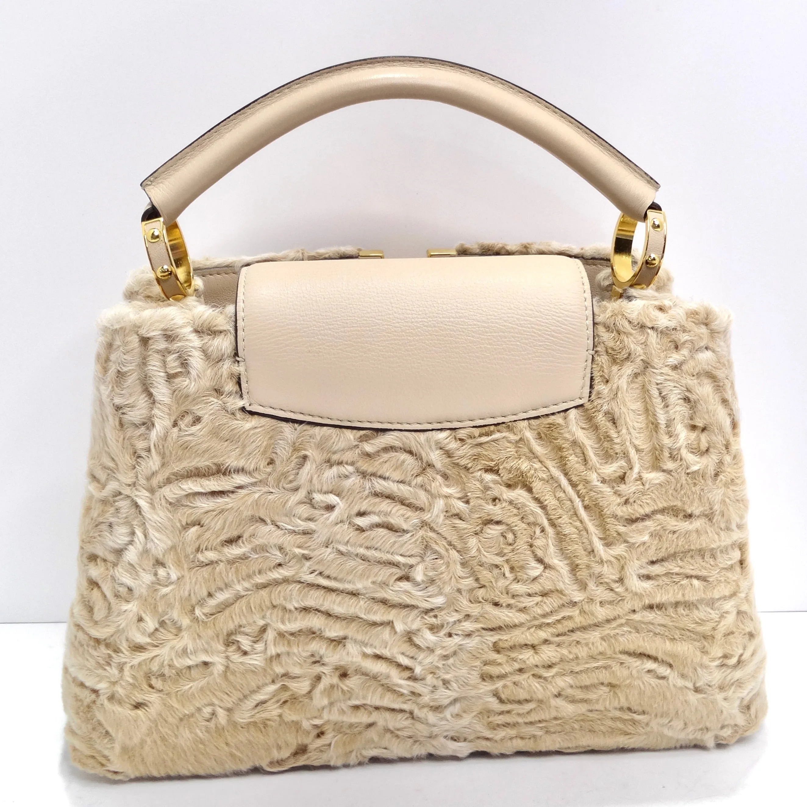 Louis Vuitton Capucines Astrakhan Fur Handbag