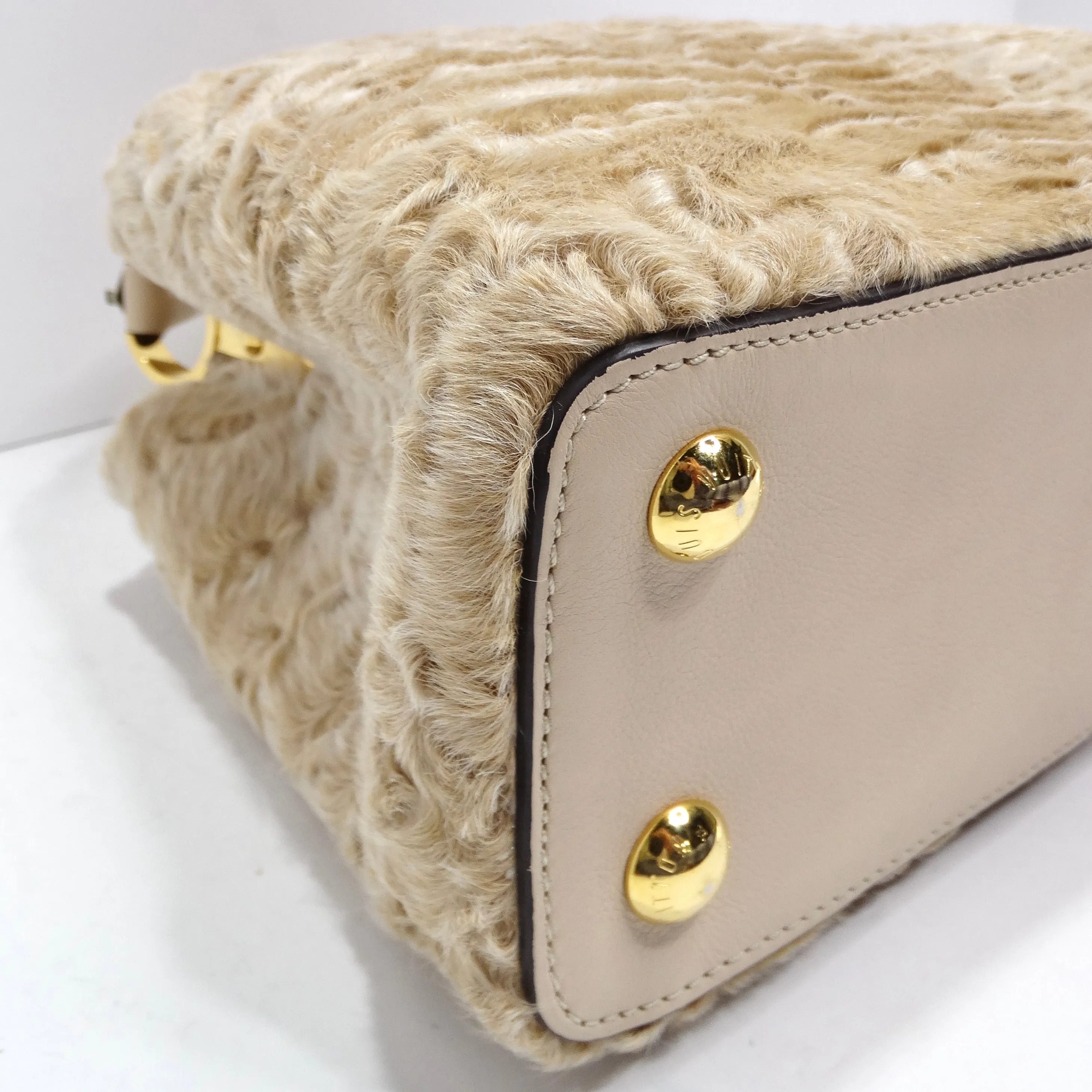 Louis Vuitton Capucines Astrakhan Fur Handbag