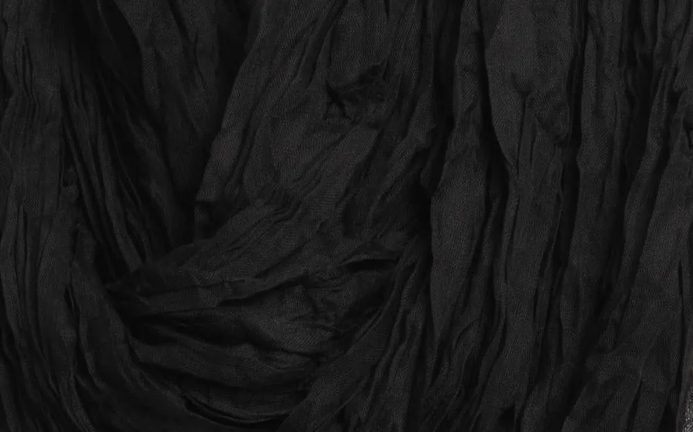 Luxurious Black Snood Scarf