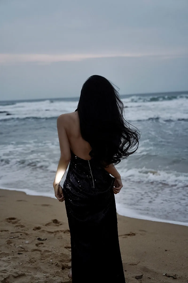 Luxurious Dark V Light Dress