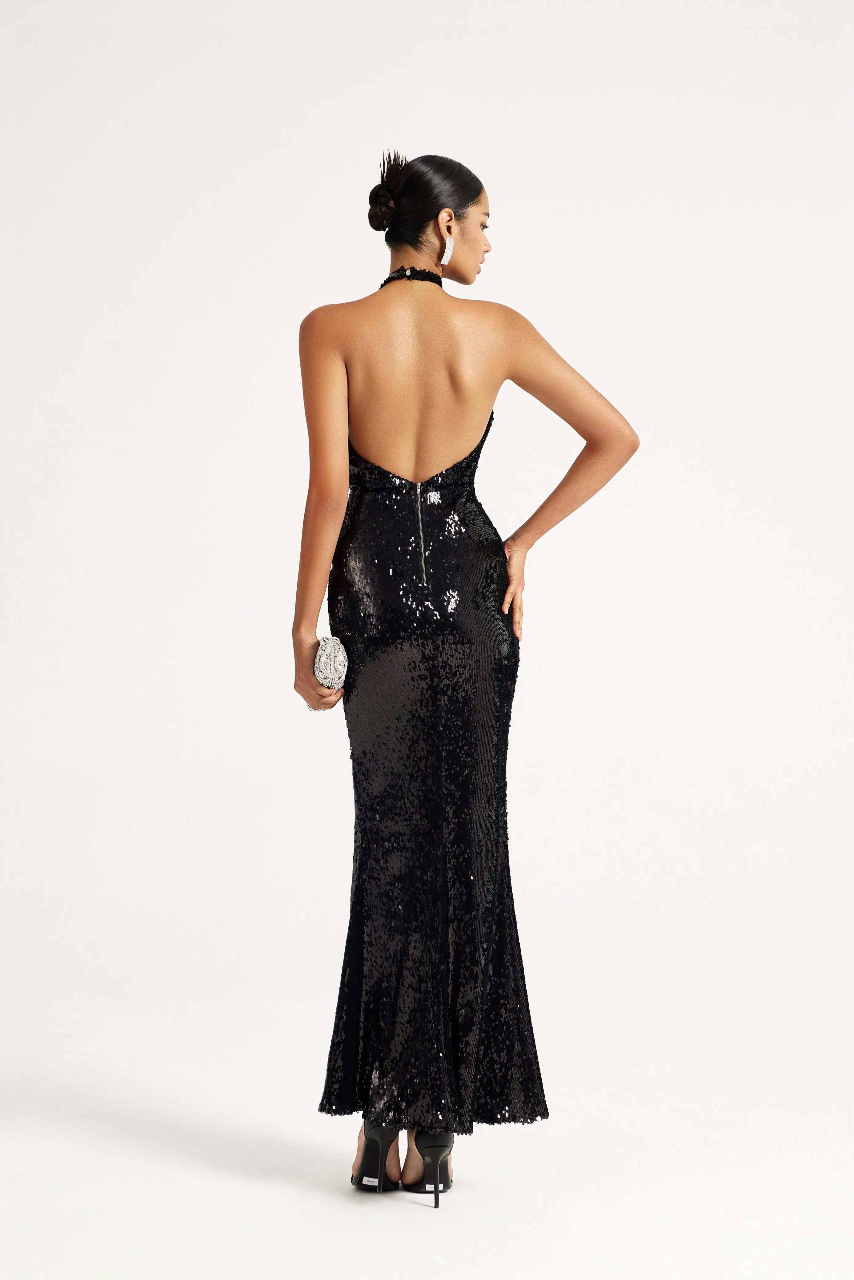 Luxurious Dark V Light Dress