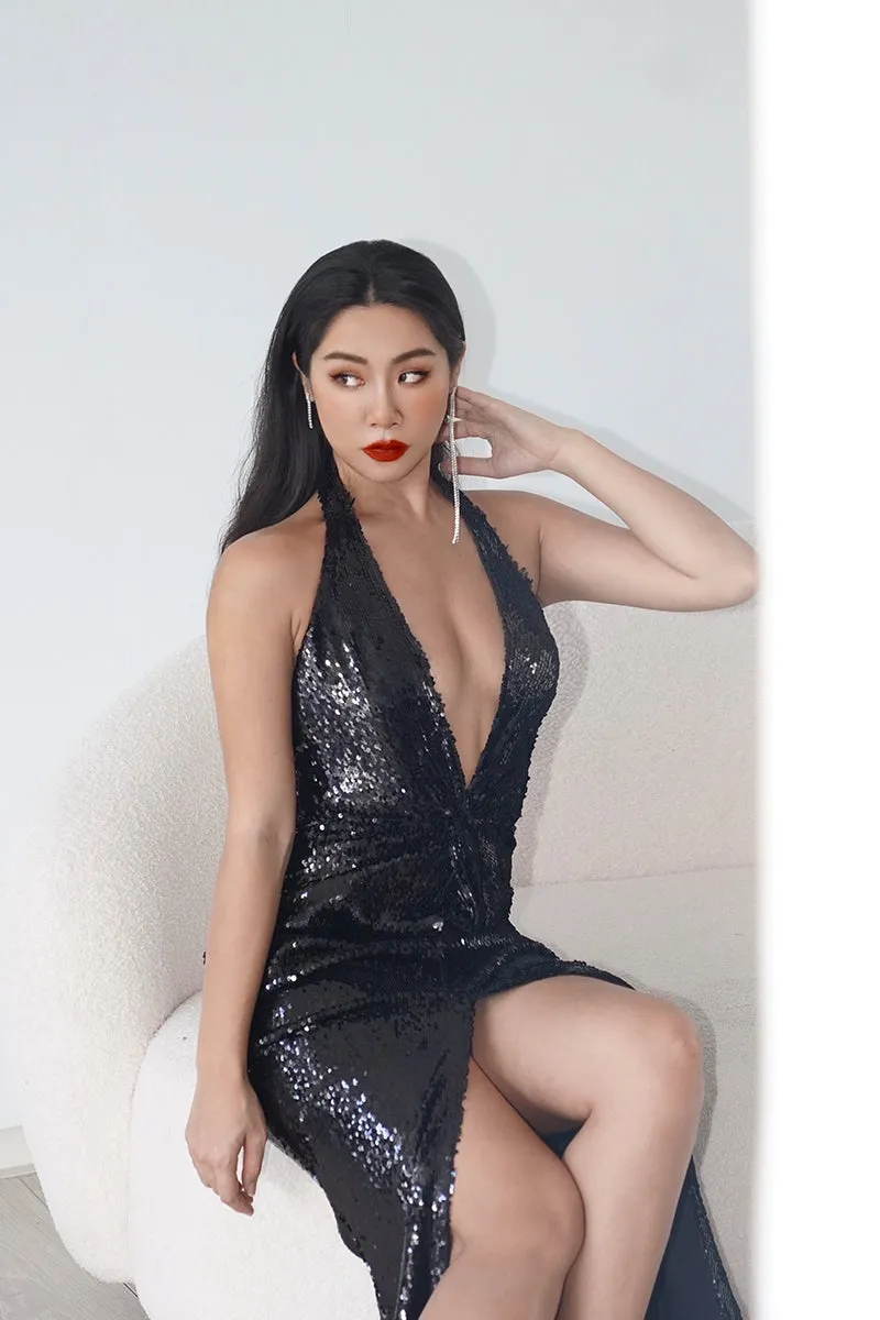 Luxurious Dark V Light Dress