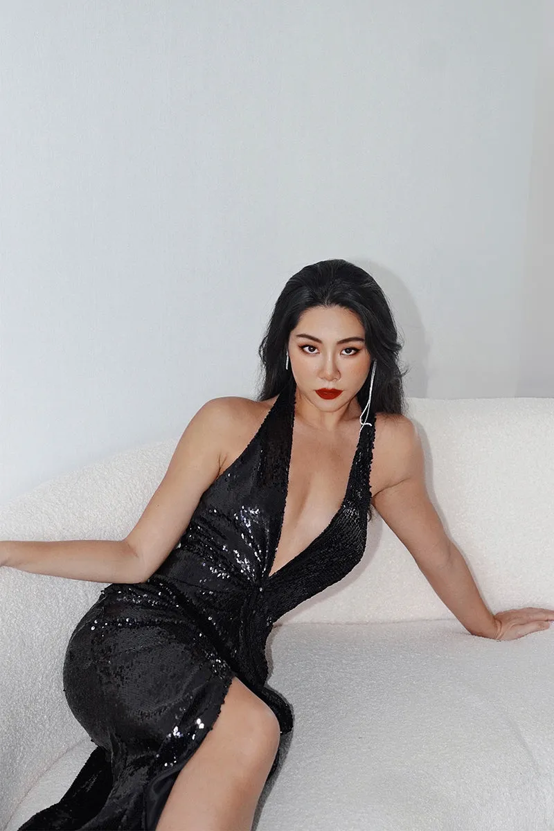 Luxurious Dark V Light Dress