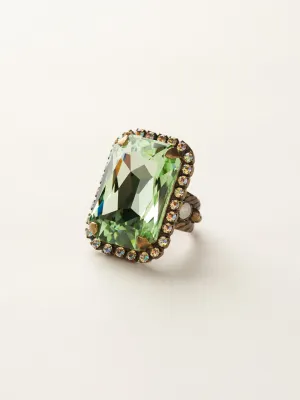 Luxurious Emerald-Cut Cocktail Ring - RBT69AGGA
