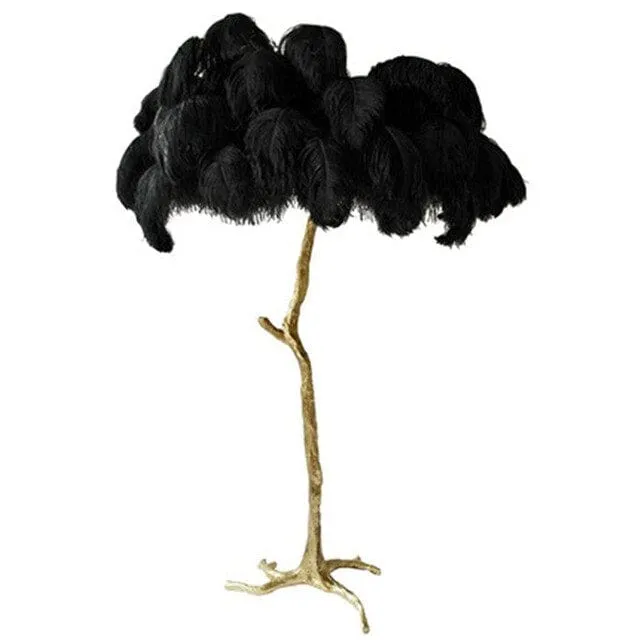 Luxurious Feather Floor Lamp