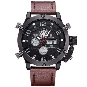 Luxurious Genuine Leather Deluxe Military Watch