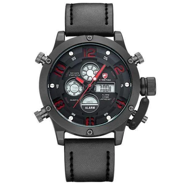 Luxurious Genuine Leather Deluxe Military Watch