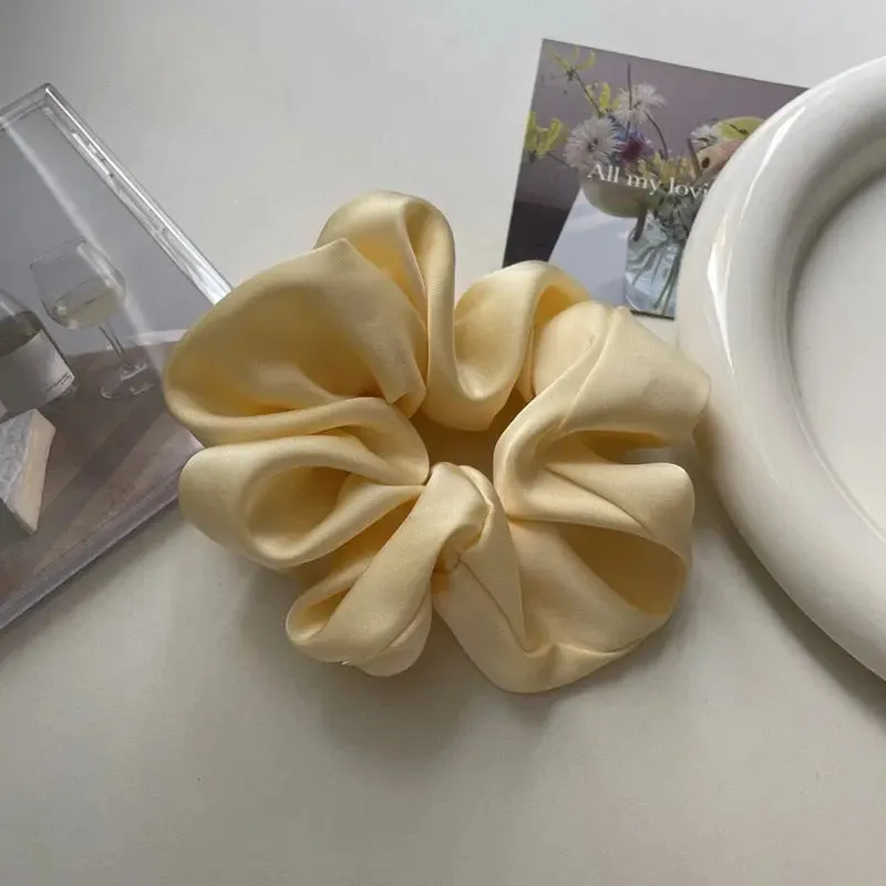 Luxurious Oversized Silk Hair Scrunchies