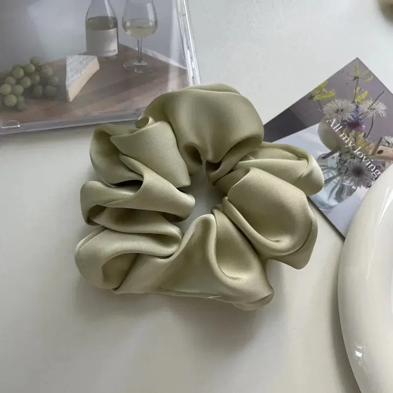 Luxurious Oversized Silk Hair Scrunchies