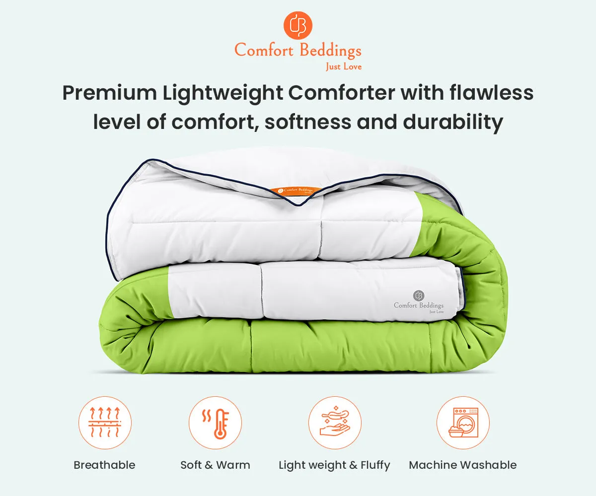 Luxurious Parrot Green contrast comforter Sets