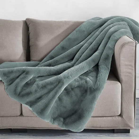 Luxurious Soft Faux Fur Throw (2 Pack)