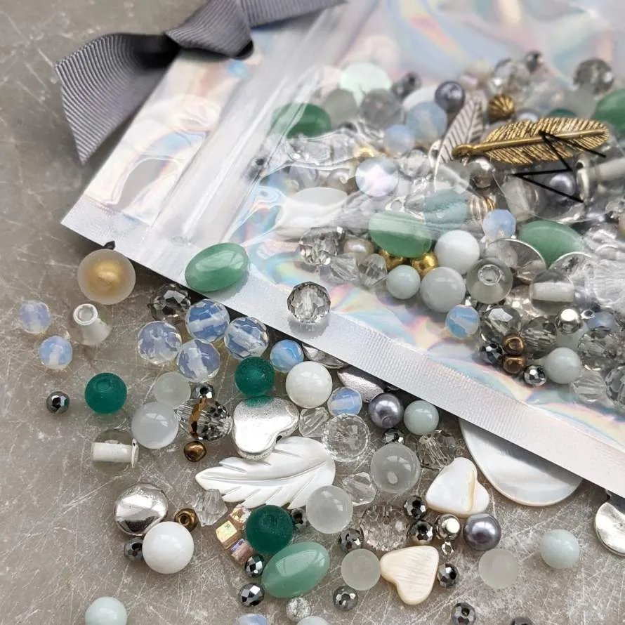Macaroon Luxe DIY Beading Kit - Amazonite Shell Mix
