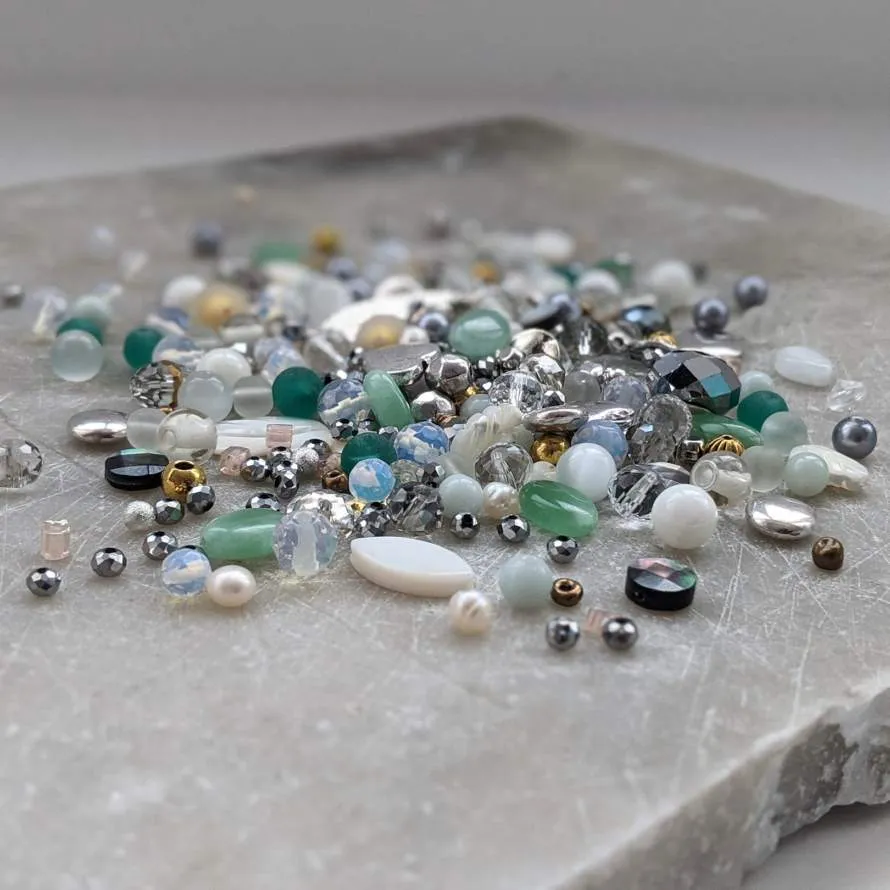 Macaroon Luxe DIY Beading Kit - Amazonite Shell Mix