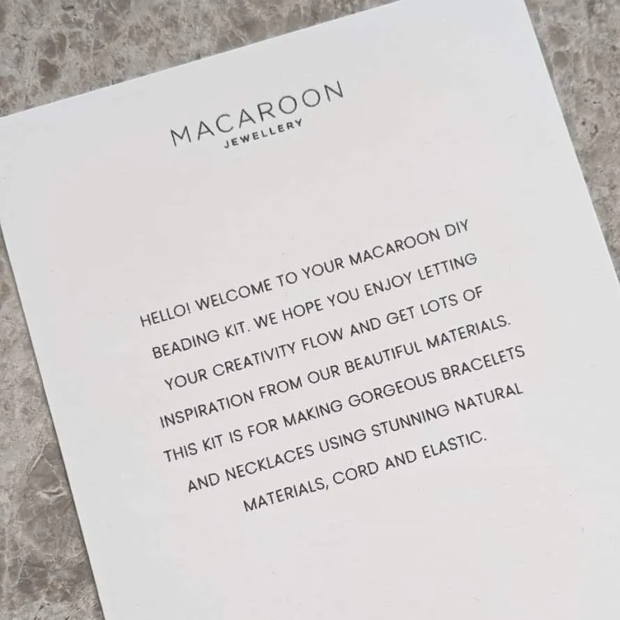Macaroon Luxe DIY Beading Kit - Amazonite Shell Mix