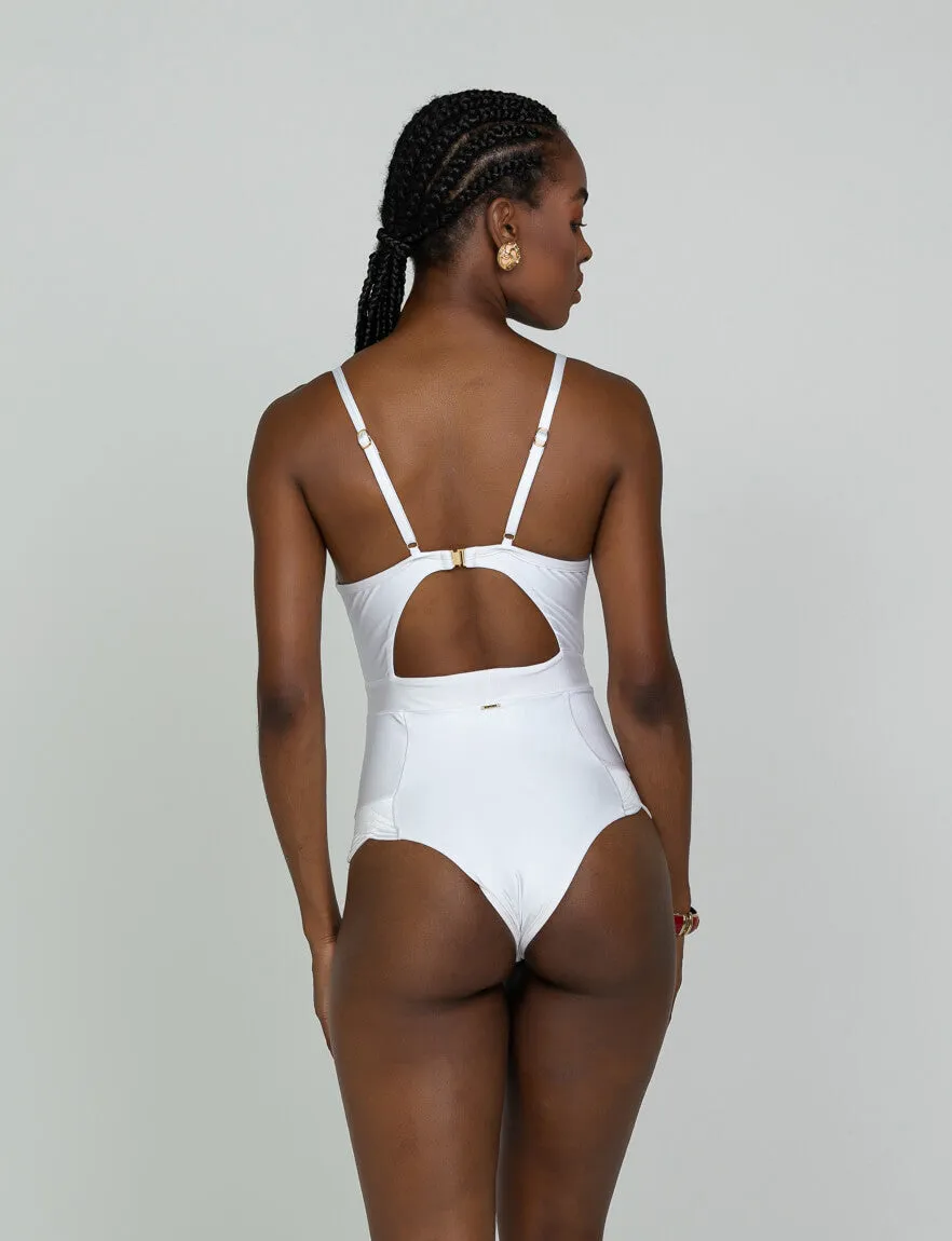 Maiô Chic Quilting Branco