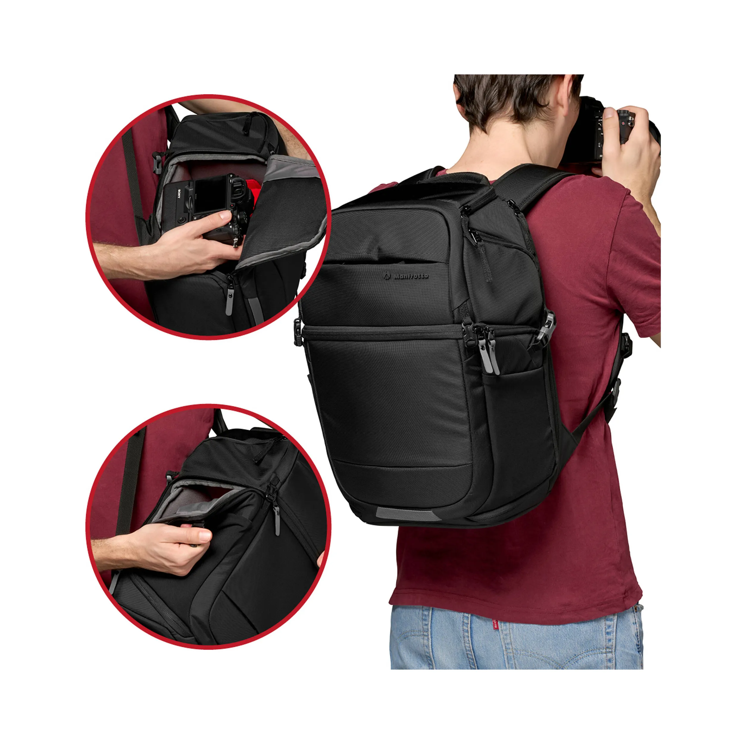 Manfrotto MB-MA3-BP-FM Advanced Fast III 13L Backpack (Black)