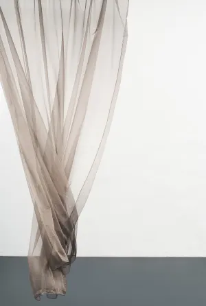 Metallic Sheer Curtains "Glamorous" in Bronze Color