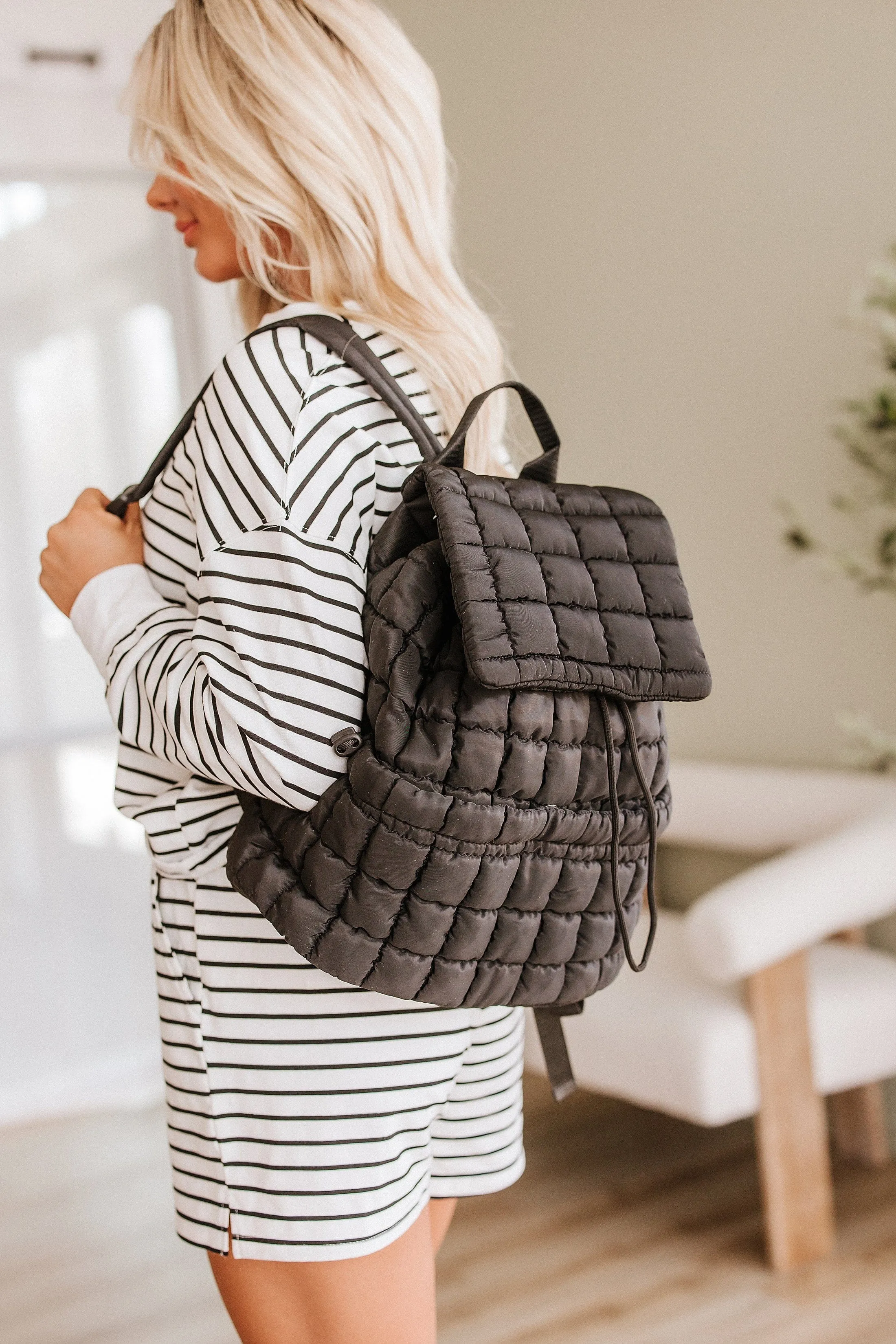 Miles Quilted Puffer Backpack