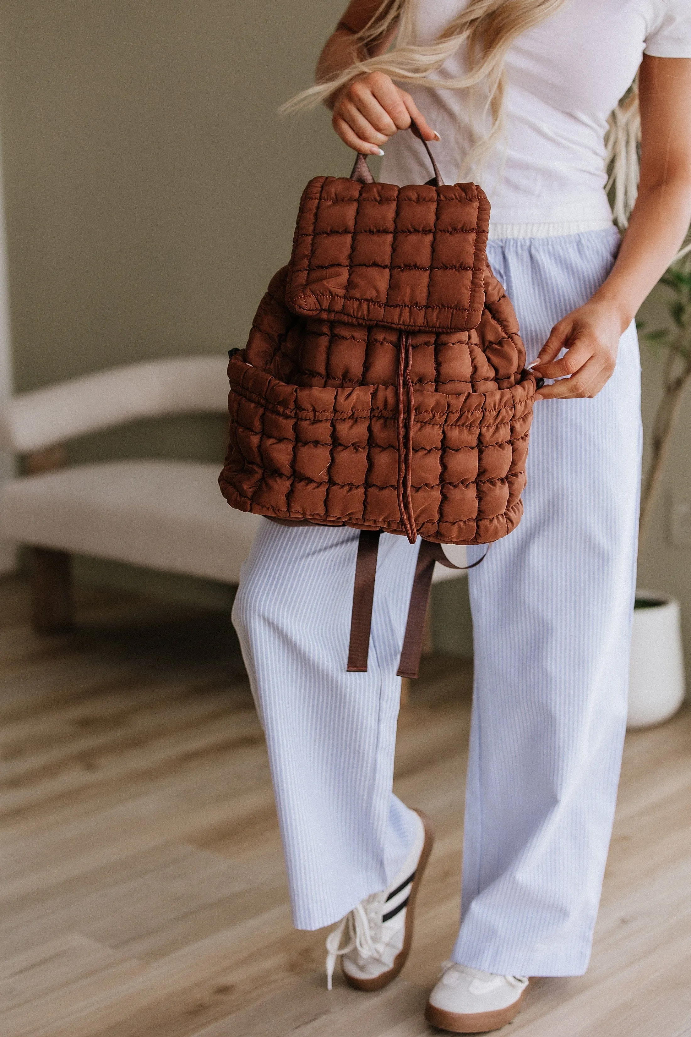 Miles Quilted Puffer Backpack