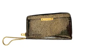 Milly Gold Metallic Wristlet/Wallet