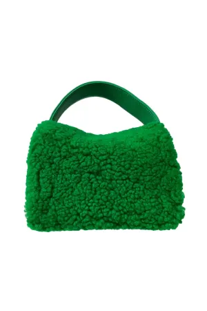 Mini Shearling Top Handle Handbag