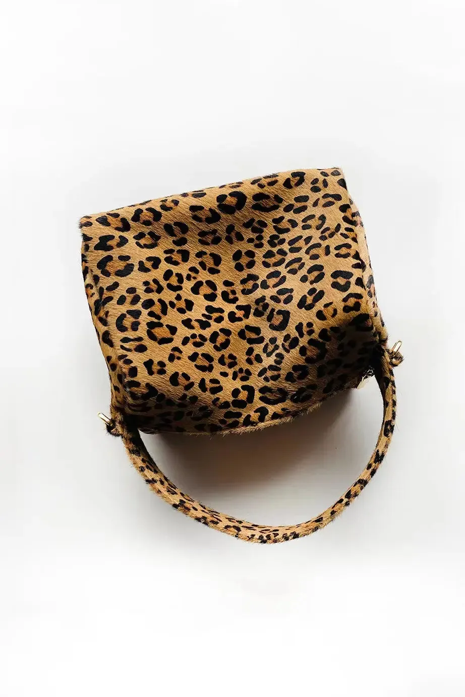 Mini Shearling Top Handle Handbag