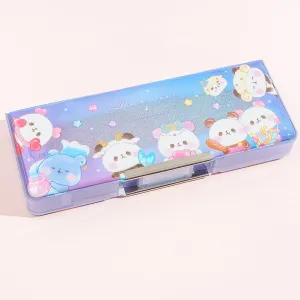 Mochi Mochi Panda Zodiac Sign Glittery Double-Sided Pencil Case