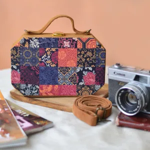 Mosaic Tiles Print Clutch