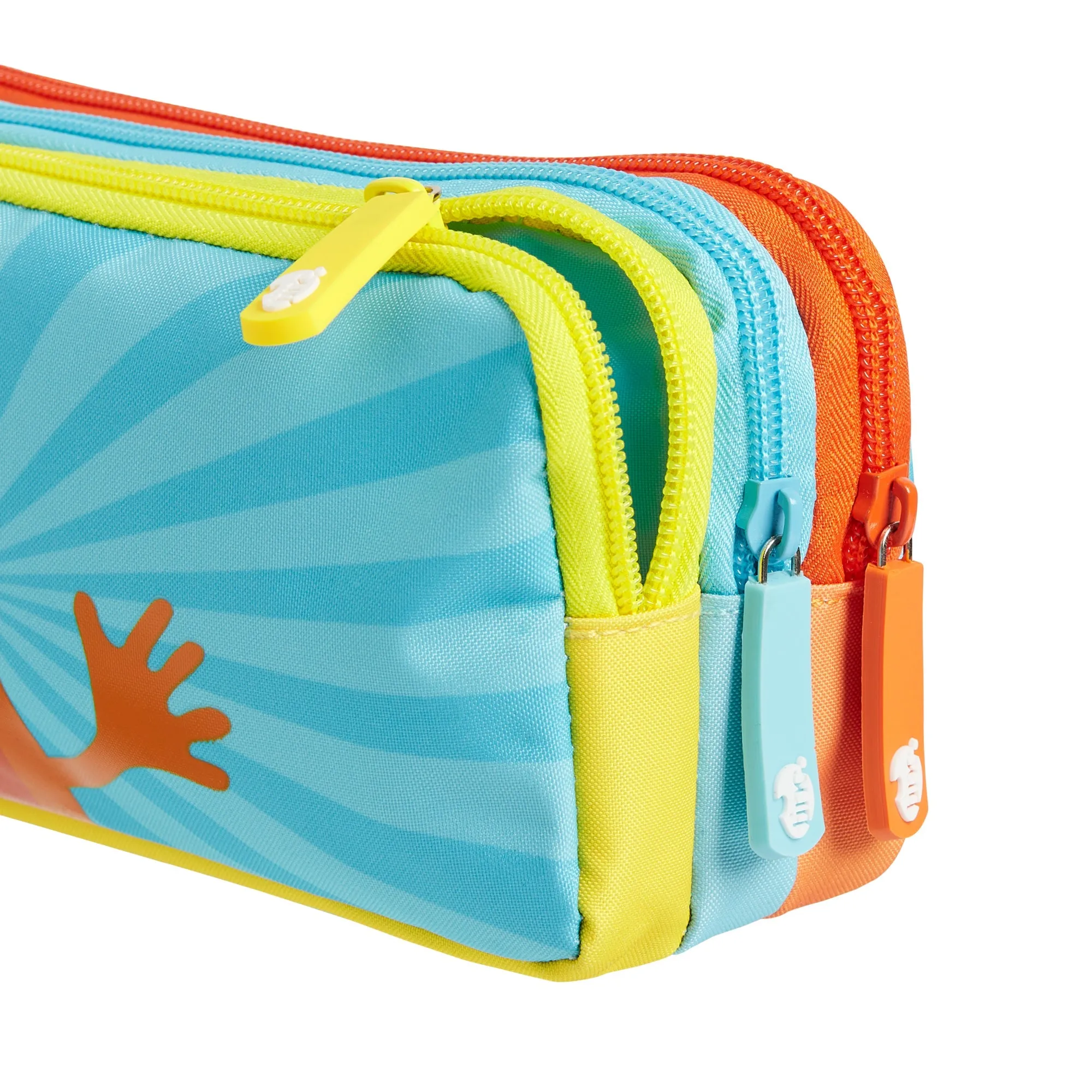 Multi Tribe Triple Zip Pencil Case