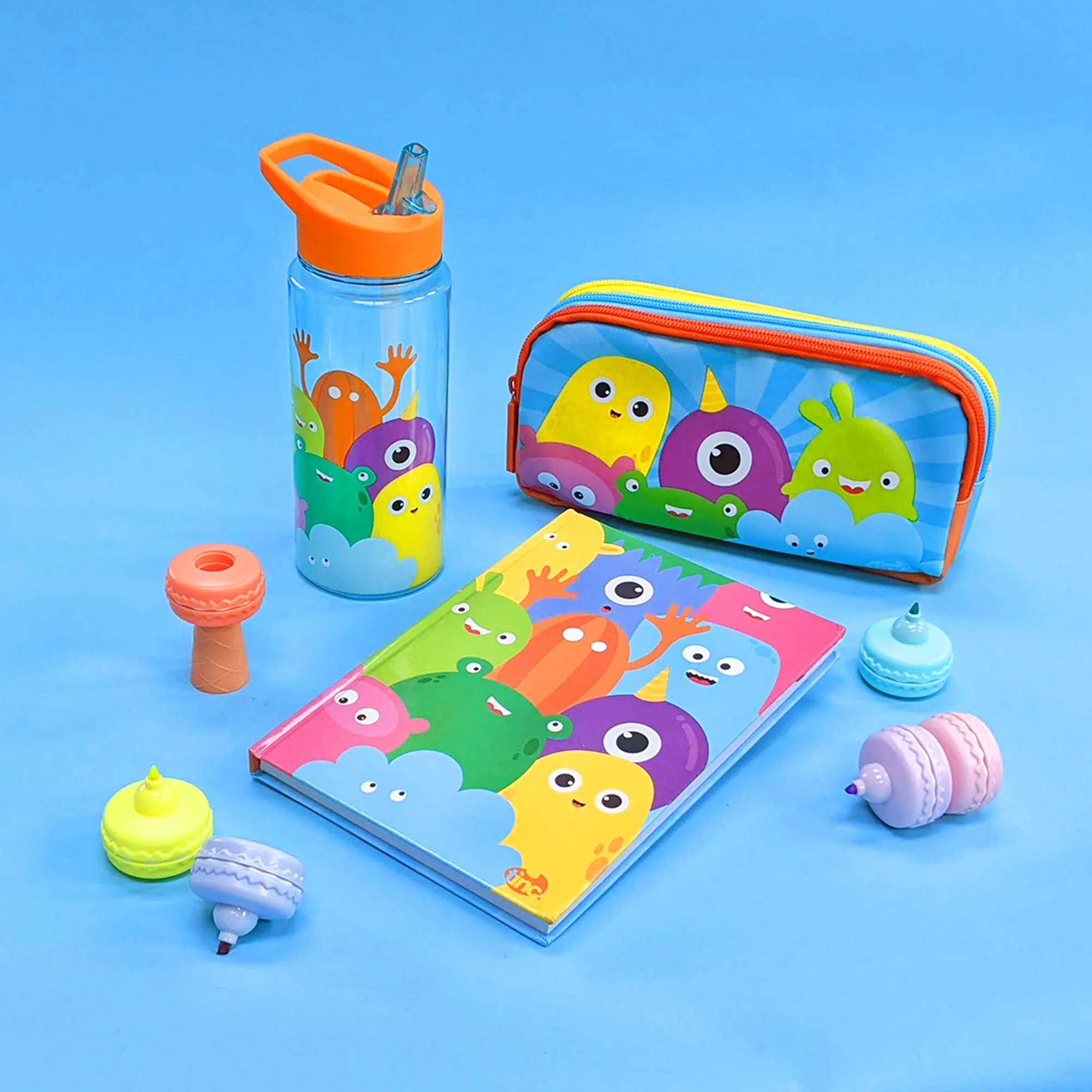 Multi Tribe Triple Zip Pencil Case