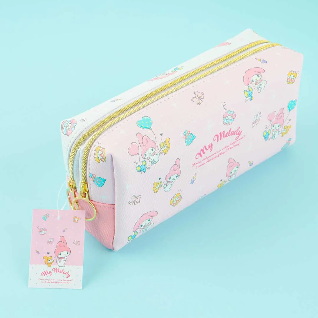 My Melody & Friends Balloon Time Double Layer Pen Case