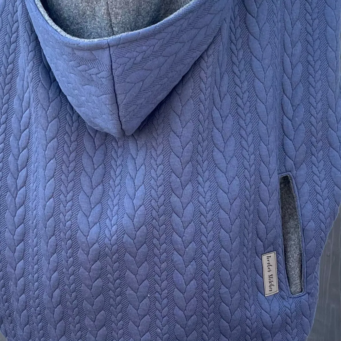 Navy Cable Knit - Sweater Knit Carrier Cover