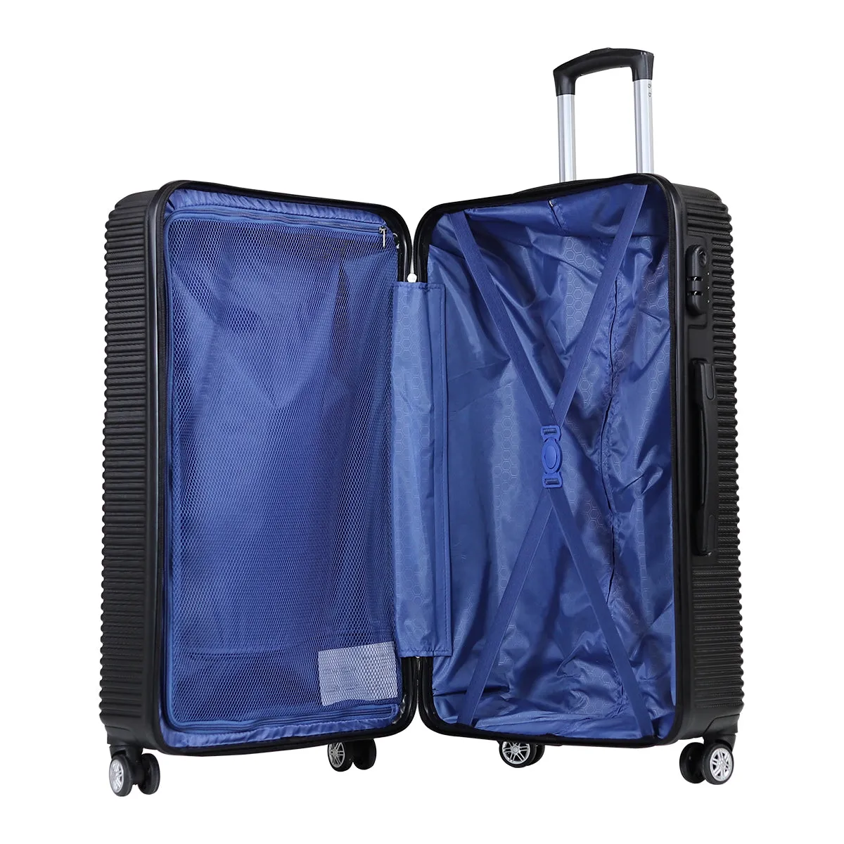 Newcom 20" (50 cm) Hard Shell Trolley Suitcase - Black
