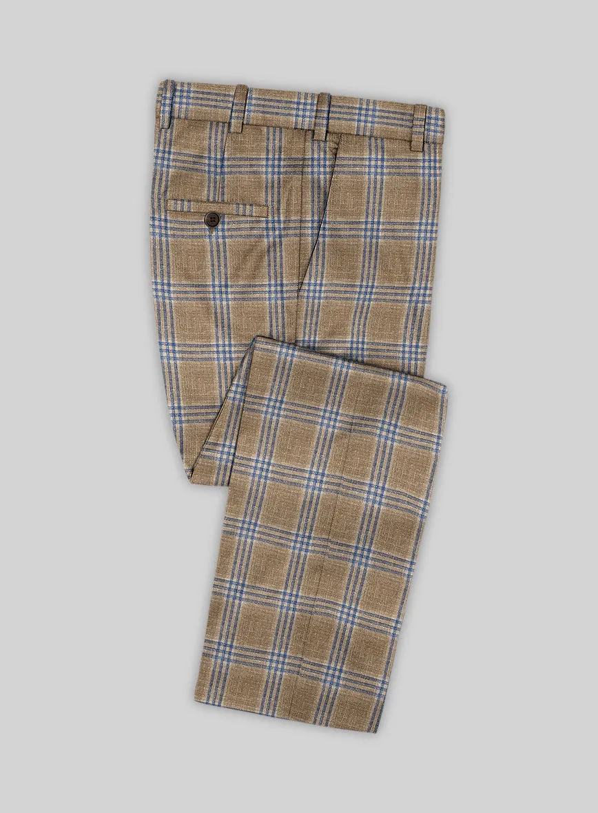 Noble Alonso Beige Wool Silk Linen Suit