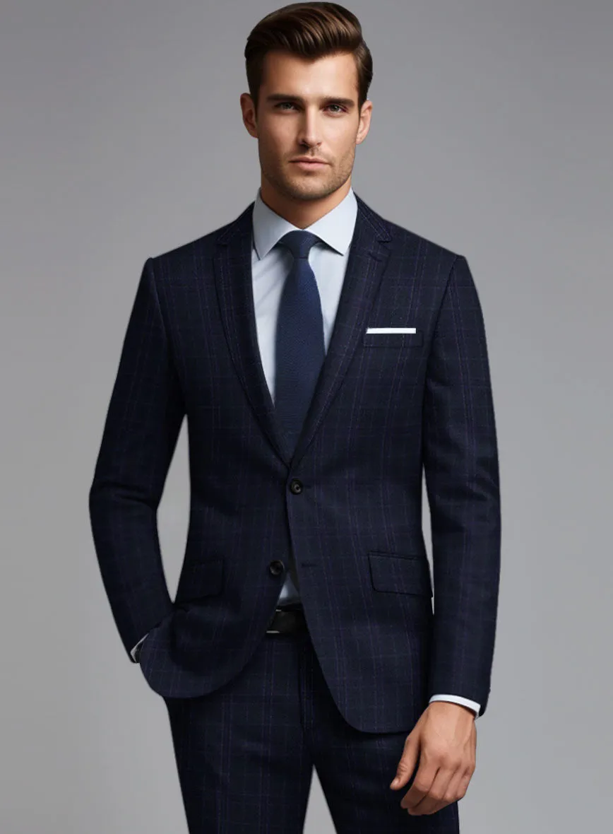 Noble Maddalena Blue Wool Suit