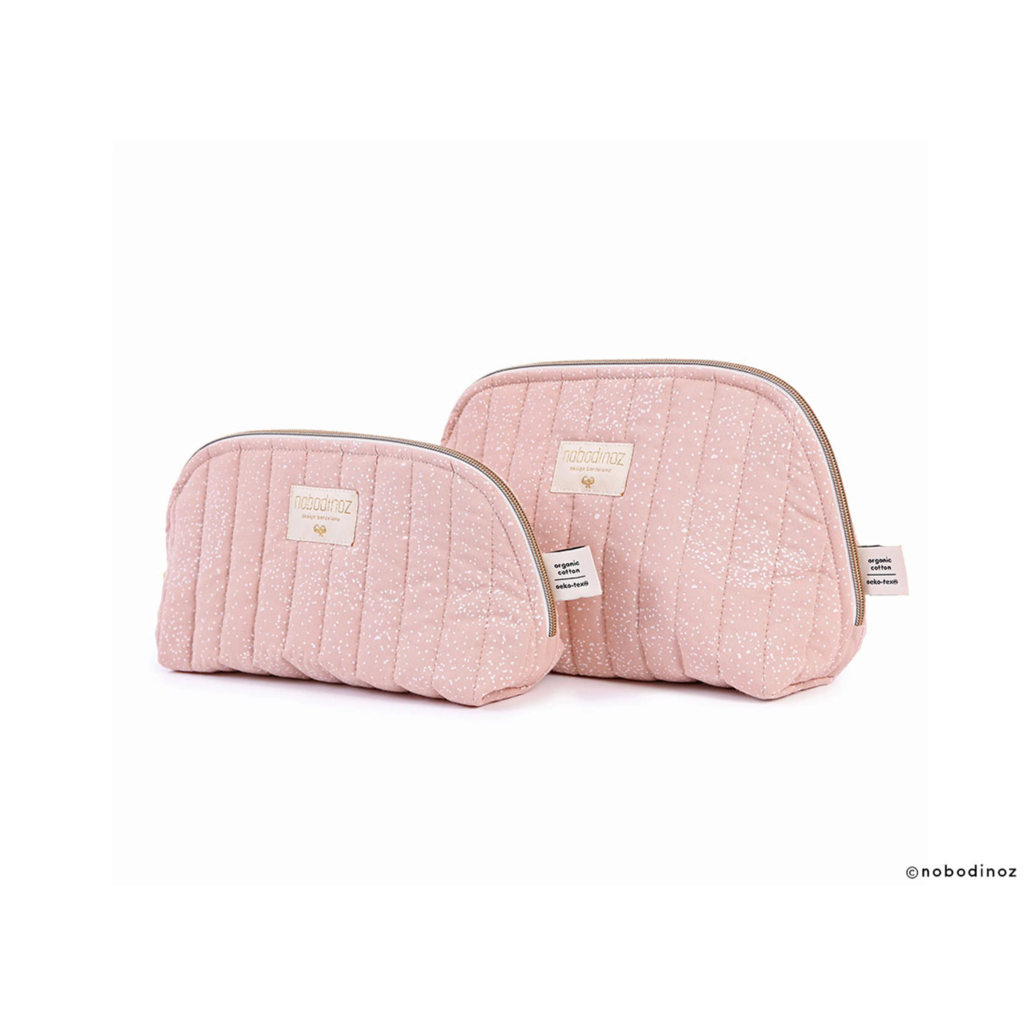 nobodinoz Holiday Vanity Case White Bubble/ Misty Pink