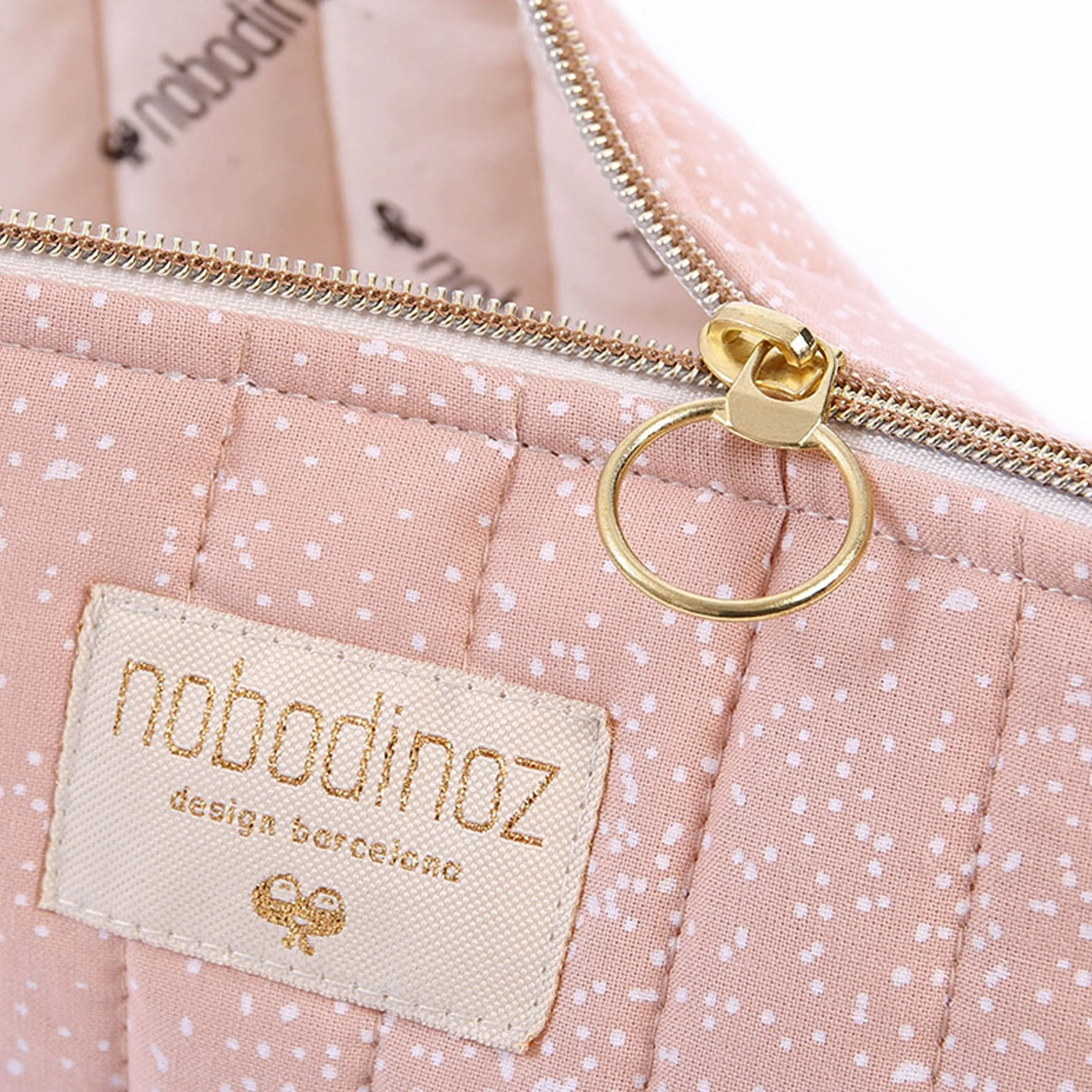 nobodinoz Holiday Vanity Case White Bubble/ Misty Pink