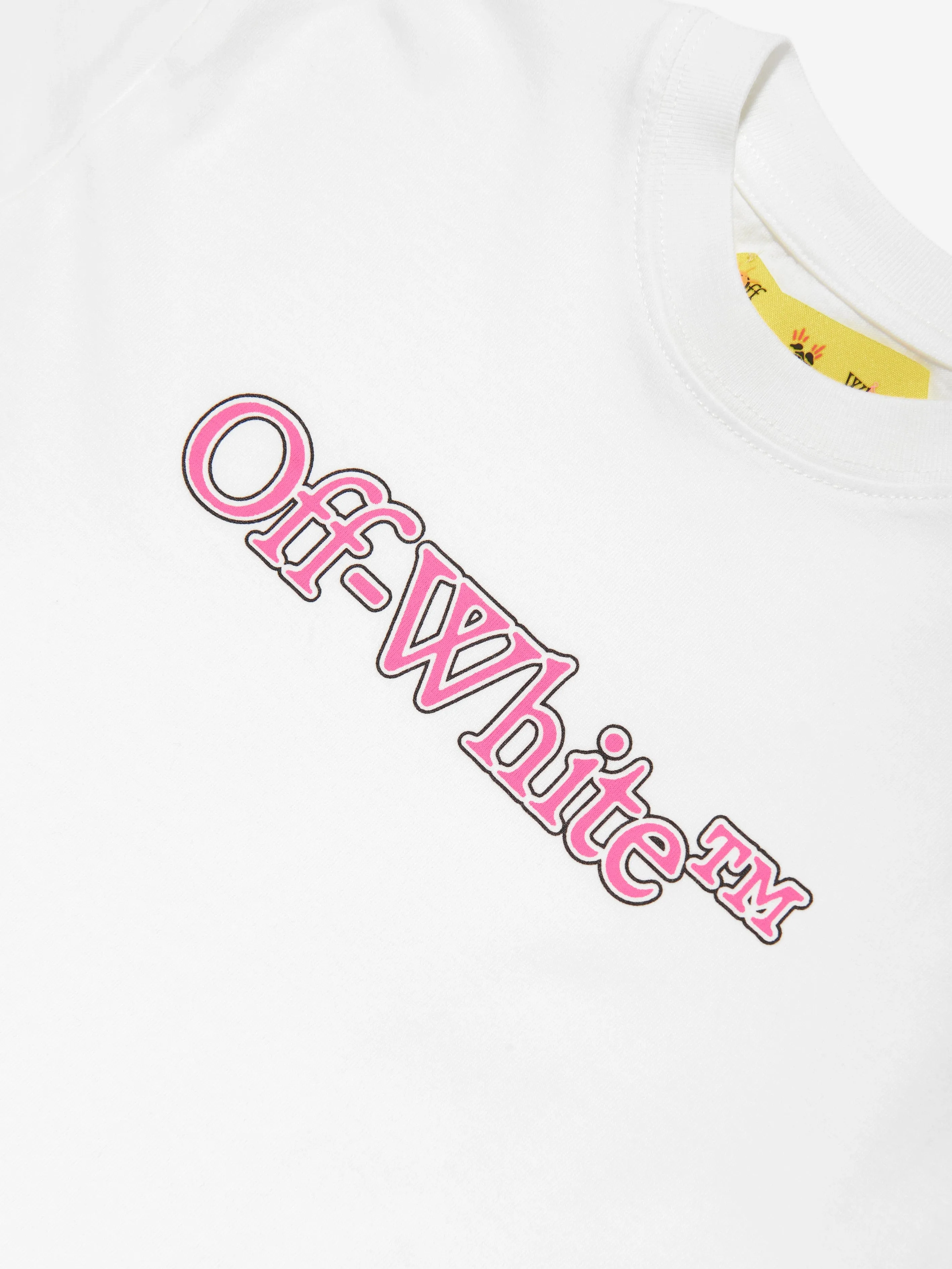 Off-White Girls Big Bookish T-Shirt in White