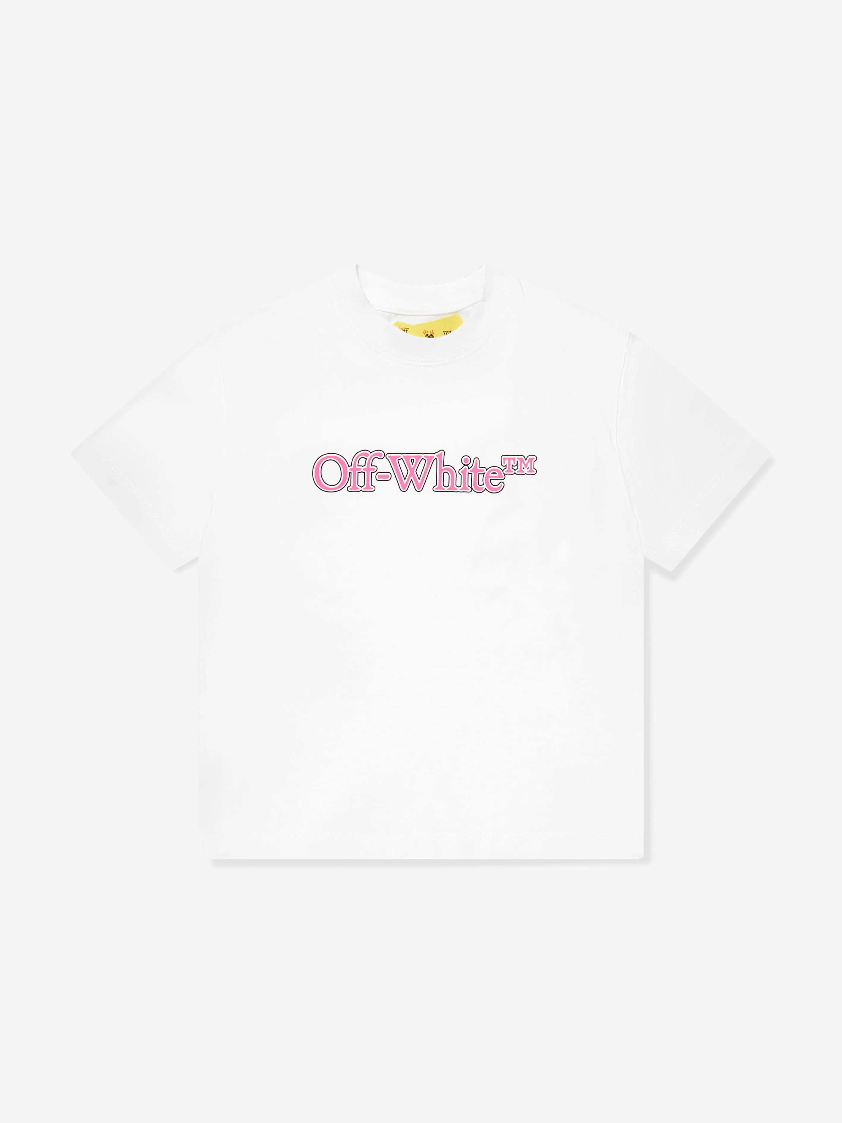 Off-White Girls Big Bookish T-Shirt in White