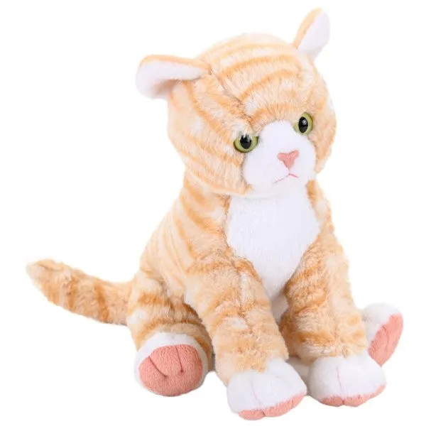 Orange Tabby Cat Stuffed Animal 12"