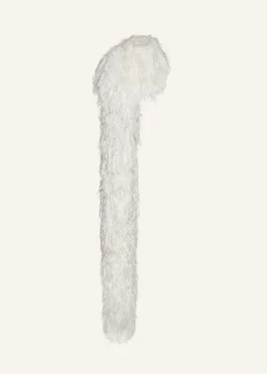 Ostrich feather boa in cream