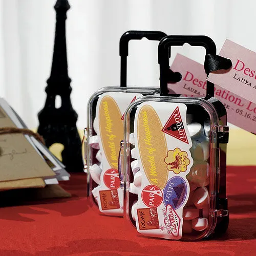 Personalized World of Happiness Wedding Favor Sticker (36 Stickers)