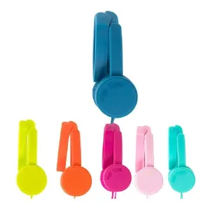 Pop Tone Comfort Headphones with Folding Arms -(Blue)