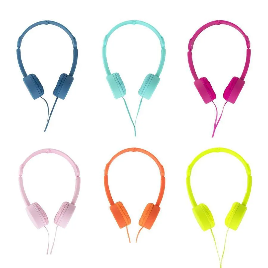 Pop Tone Comfort Headphones with Folding Arms -(Blue)