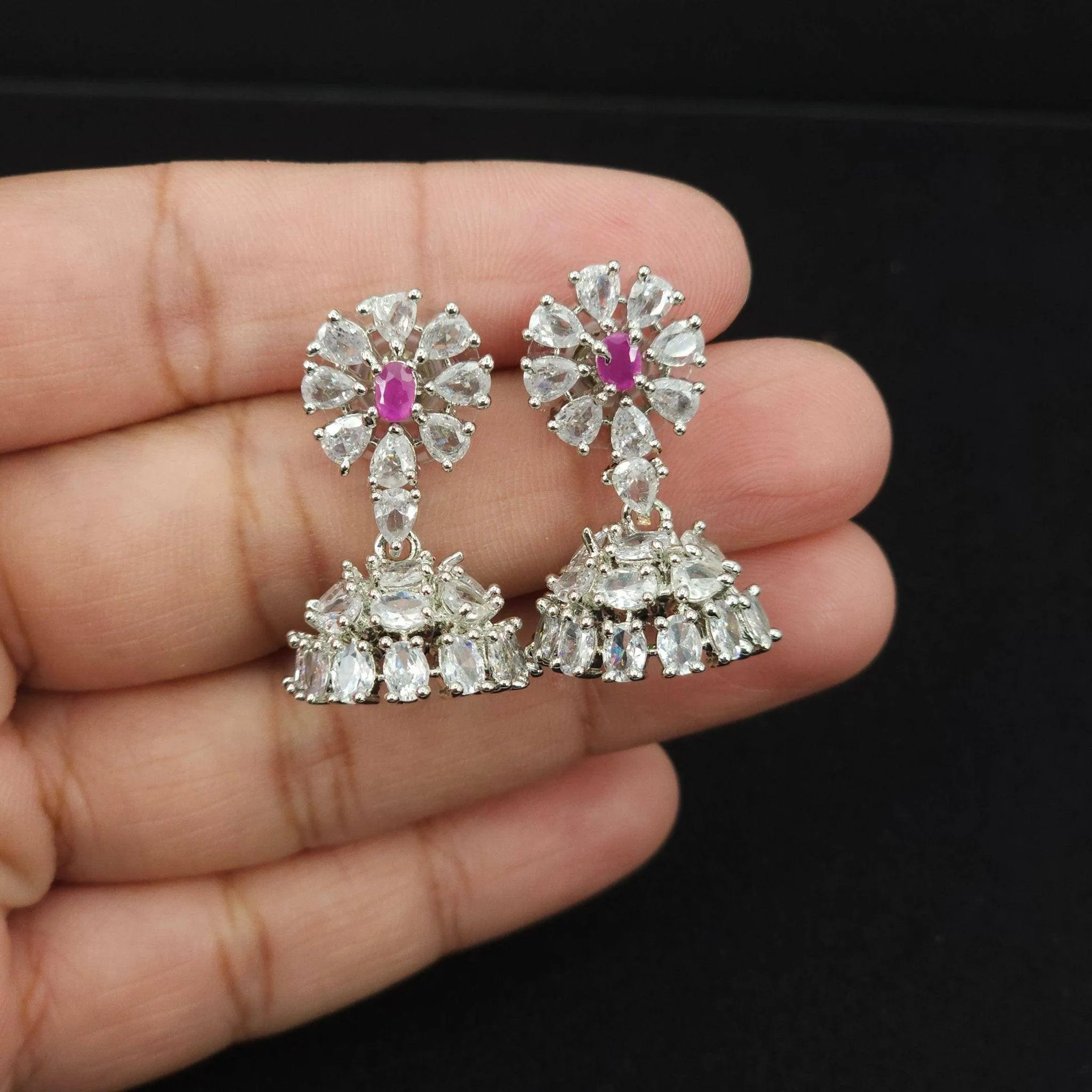 Priya-  Small Jhumki Earrings - Available in Three Colours