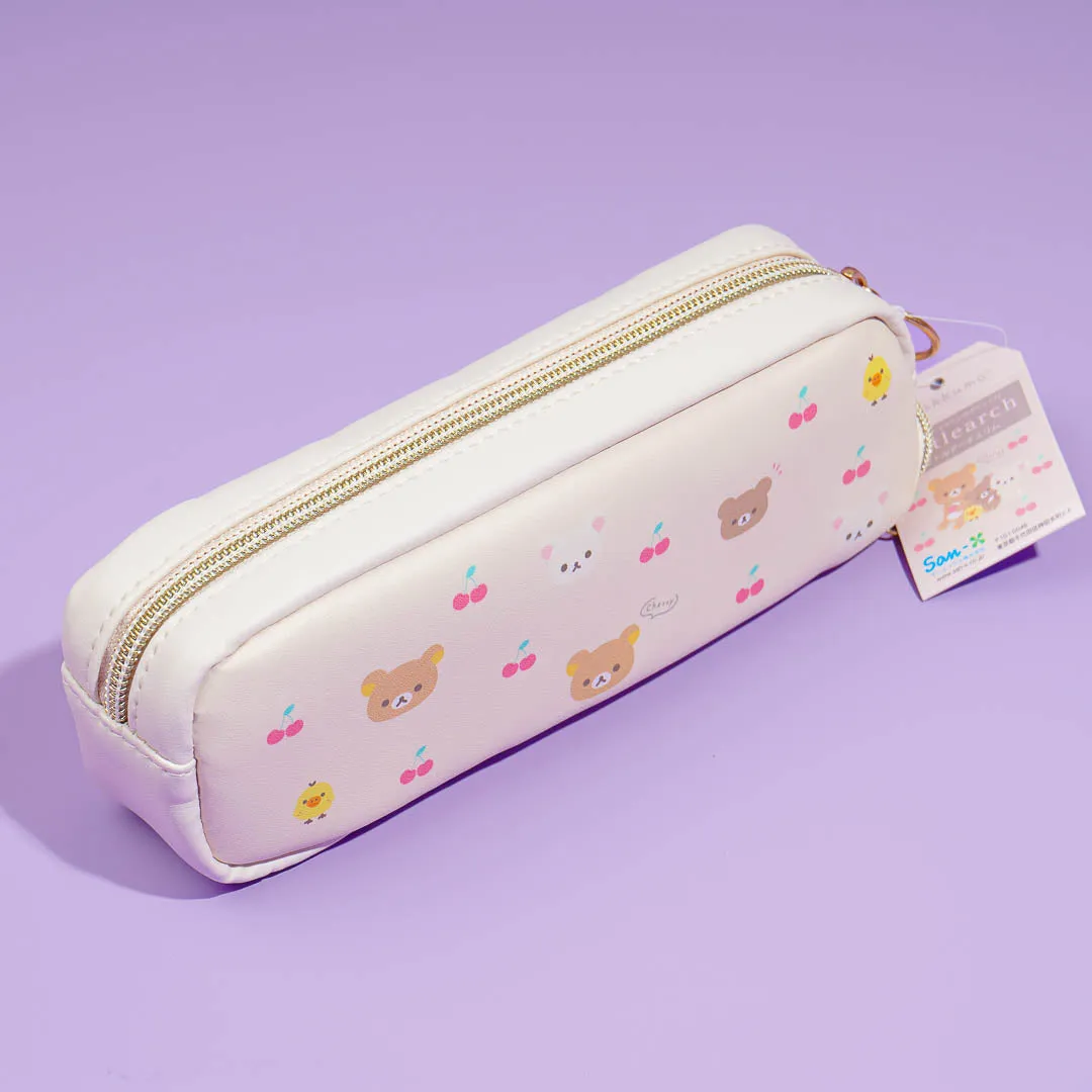 Rilakkuma Cherry Leather Pencil Case