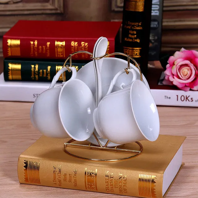 Royal British Teapot and Cup Set Made From Premium Porcelain Perfect For Easter Gift