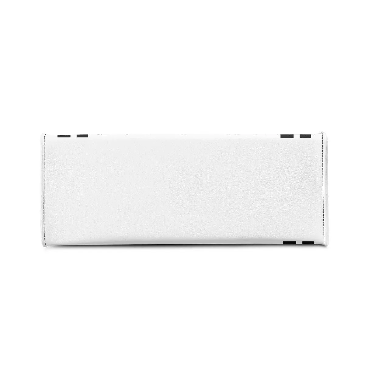 Royalty 24 Black Logo, Stripes & White Multiple Sizes Upgraded Luxury Women PU Leather Handbag